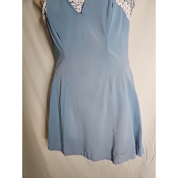 Vintage KERRY BROOKE Sea Stars Sears Roebuck Blue Halter Dress Bathing Suit 50's - Picture 11 of 16